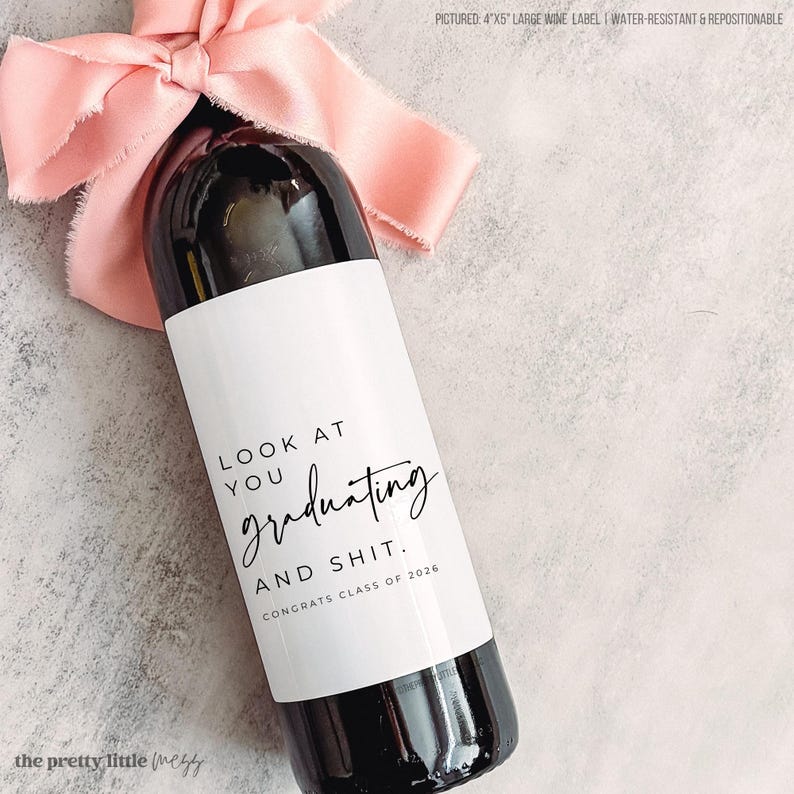 Look at you graduating and shit class of 2026 wine label
best selling graduation gifts
graduation gift ideas for her
graduation wine label
class of 2026 gifts