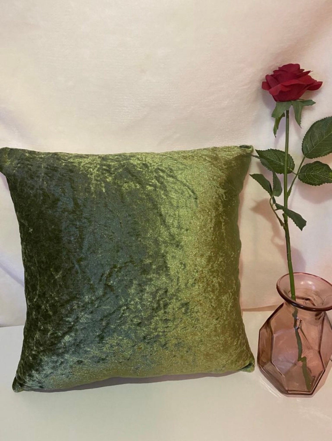 Plain crushed velvet cushions Etsy