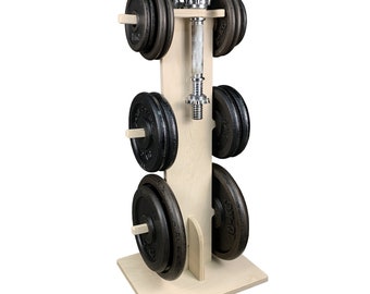 Keep Up - Gewichtshalter - Das Fitnesstudio aufräumen - Gewichtshalter für das - Heimfitnesstudio - Plattenständer-Vertikaler Gewichtshalter