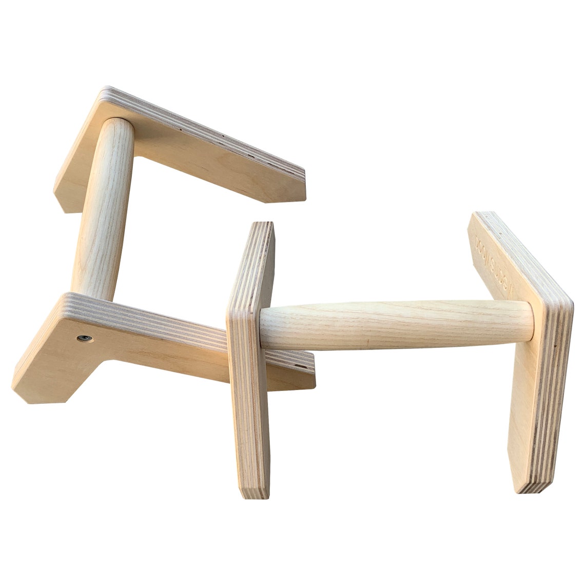 Loop Pushup Handles Parallel Bars in Wood Push up Handles Handles for