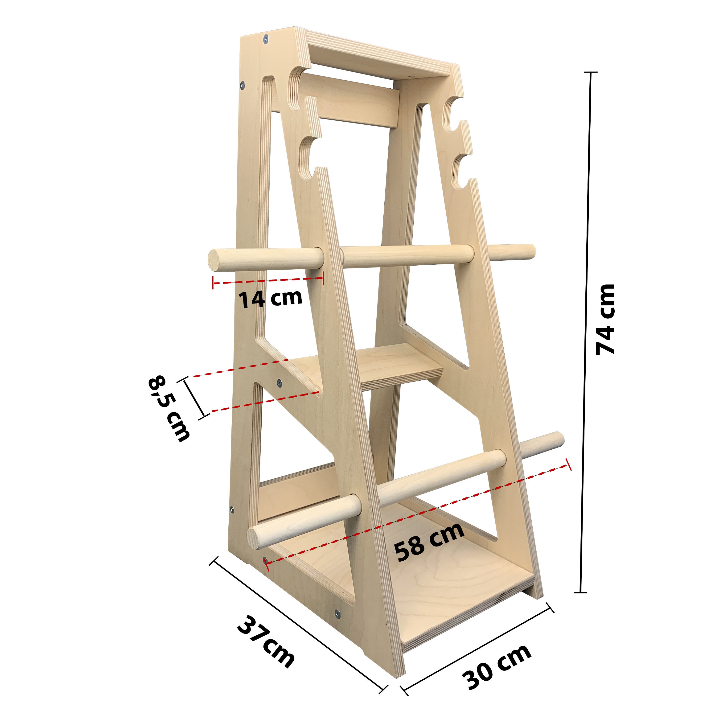 Marcy A-Frame Olympic Weight Plate Tree & Vertical Bar Holder PT-5740 - View #12