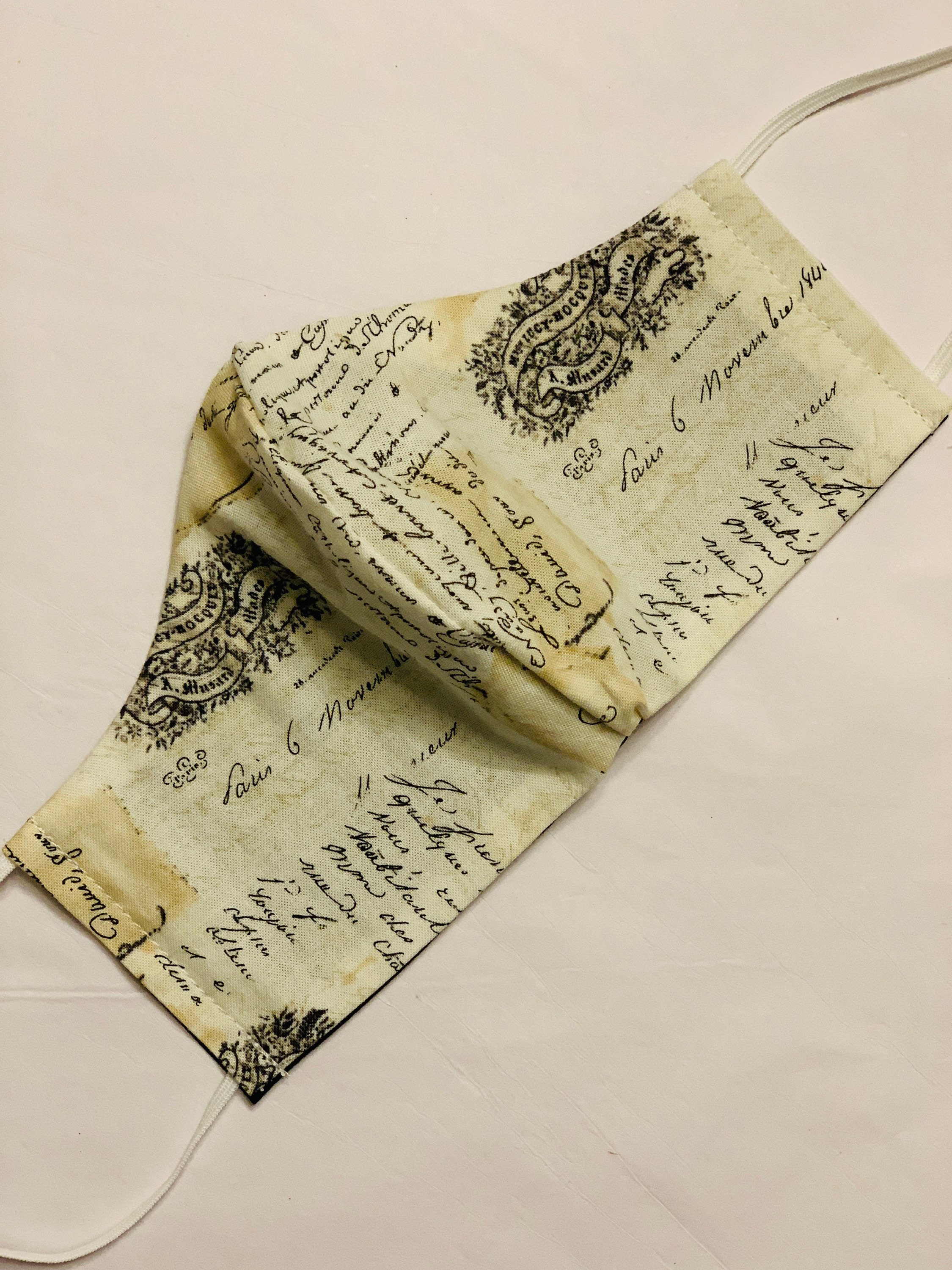 Antique Print Mask Literature Mask Language Arts Teacher Etsy