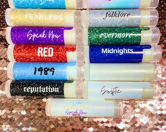 Custom Eras Tour TS Lip Balms | Swiftie Lip Balms | 100% Organic | Custom Swiftie Lip Balm | Limited Edition