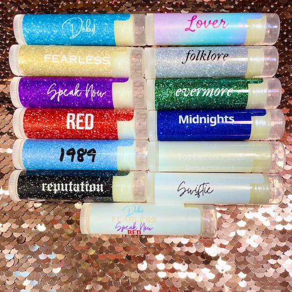 Custom Eras Tour TS Lip Balms | Swiftie Lip Balms | 100% Organic | Custom Swiftie Lip Balm | Limited Edition