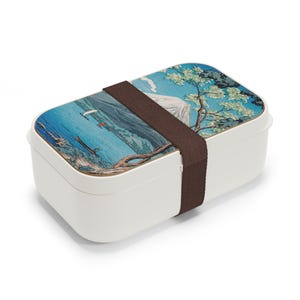 Japanische Bento Lunch Box Set Berg Fuji Erwachsene Lunchbox Holz japanische Geschenke Männer