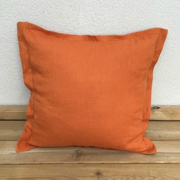 Burnt Orange Pillow Etsy
