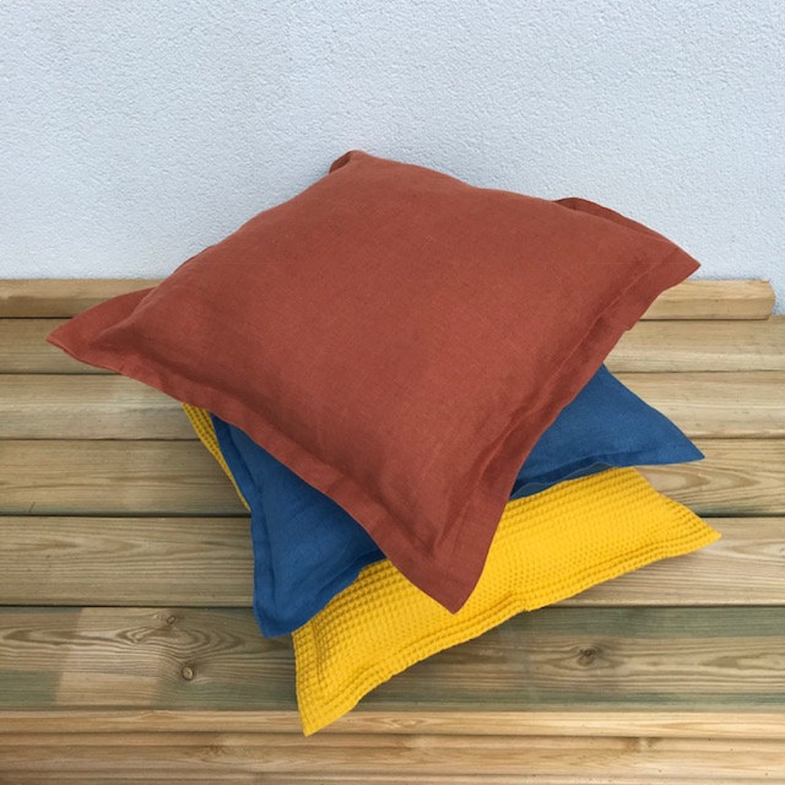 Mustard Yellow Pillow Covers 20 X 20, Yellow Boho Pillow Covers 26 X 26