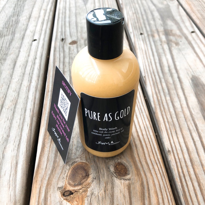 Natural Gold Bath Body Wash Organic Jojoba Sweet Almond | Etsy