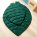 LEAF PLAY MAT, Emerald green leaf mat , Floor play mat, Cotton leaf mat , baby room nursery ,nursery mat , play rug 