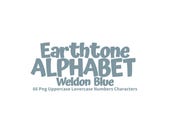 Weldon Blue Alphabet Commercial Use Print on Demand Pod, Earthtone Gray Printable Letter Numbers Clipart, Poster Graphic, Custom Card Making
