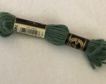 DMC Wool Tapestry Embroidery Thread Color 7406 Medium Green