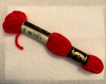 DMC Wool Tapestry Embroidery Thread Color 7666 (7849) Light Red