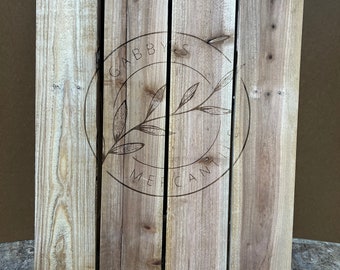 Handcrafted Custom Wooden Wreath Making Easel, 40"X23" for Large Wreath, Add Your Logo, Name, or Picture