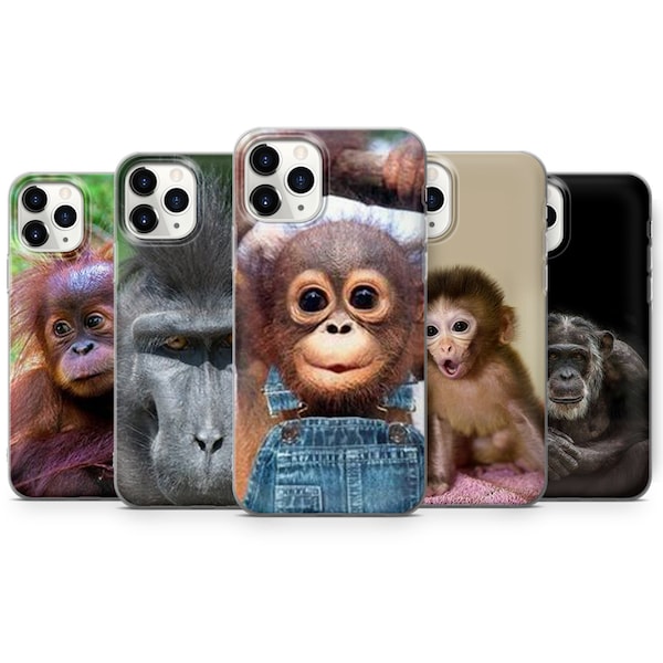 Funda de teléfono Monkeys para iPhone Cover 5S, 6, 6S, 6 Plus, 7, 7 Plus, 8, 8 Plus, X, XS, XR para Samsung HUAWEI L96