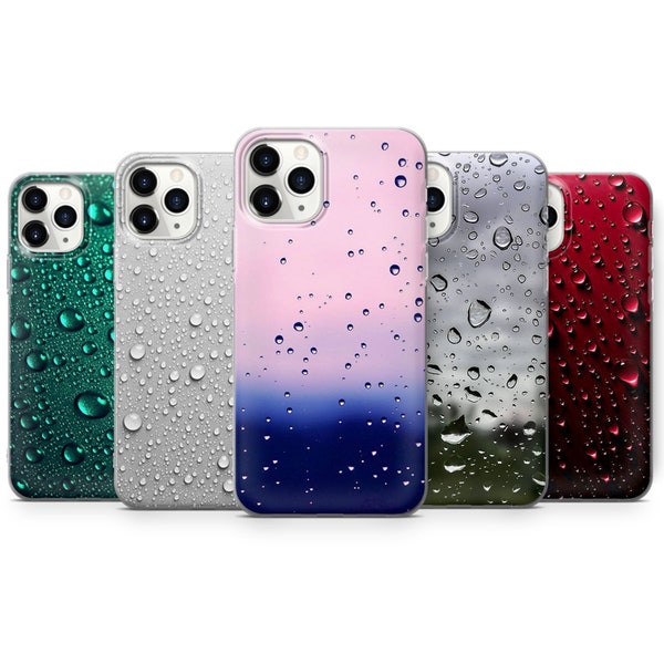 Water drops phone case for iPhone Cover 5S,6,6S,6 Plus,7,7 Plus,8,8 Plus,X,XS,XR for Samsung HUAWEI V60