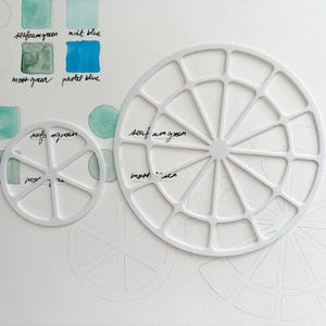 Color Wheel Swatch Stencil (Small / Large)