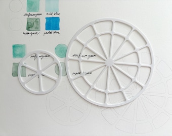 Color Wheel Swatch Stencil (Small / Large)
