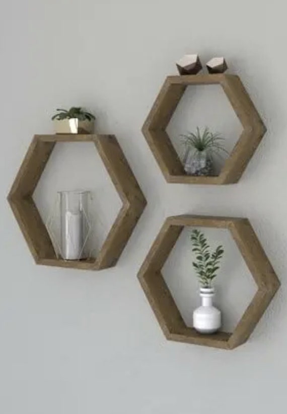 Wooden Circle Wall Shelving Decor Etsy