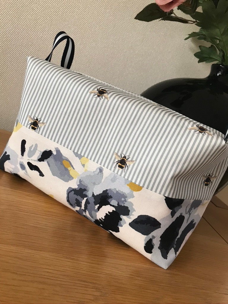 Joules handmade zipped bag/cosmetic bag/toiletries bag/storage Etsy