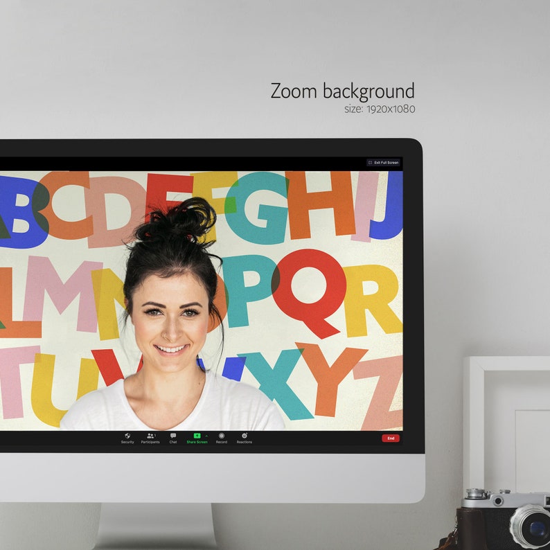 Zoom Background Education Pack Digital Download 5 Virtual Etsy