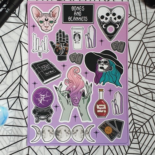 Witchy Sticker Set BUNDLE 7 Sheets Planner Stickers for Etsy UK
