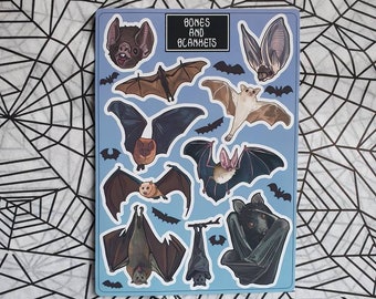 Bats Sticker sheet | animal planner stickers | matte vinyl Bullet Journal Stickers
