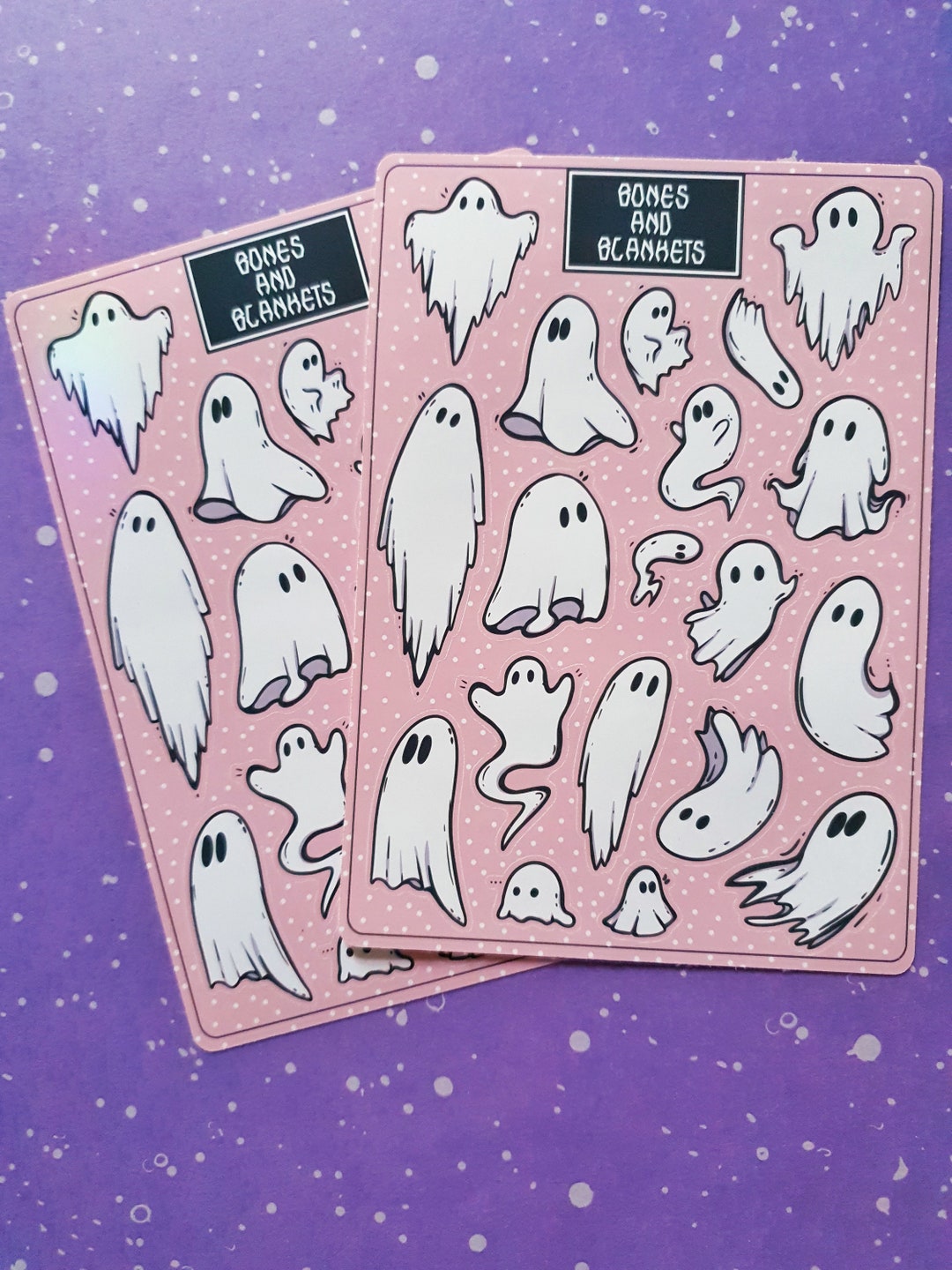 Ghosts Sticker Sheet Cute Halloween Stickers Sheet Ghosts Planner