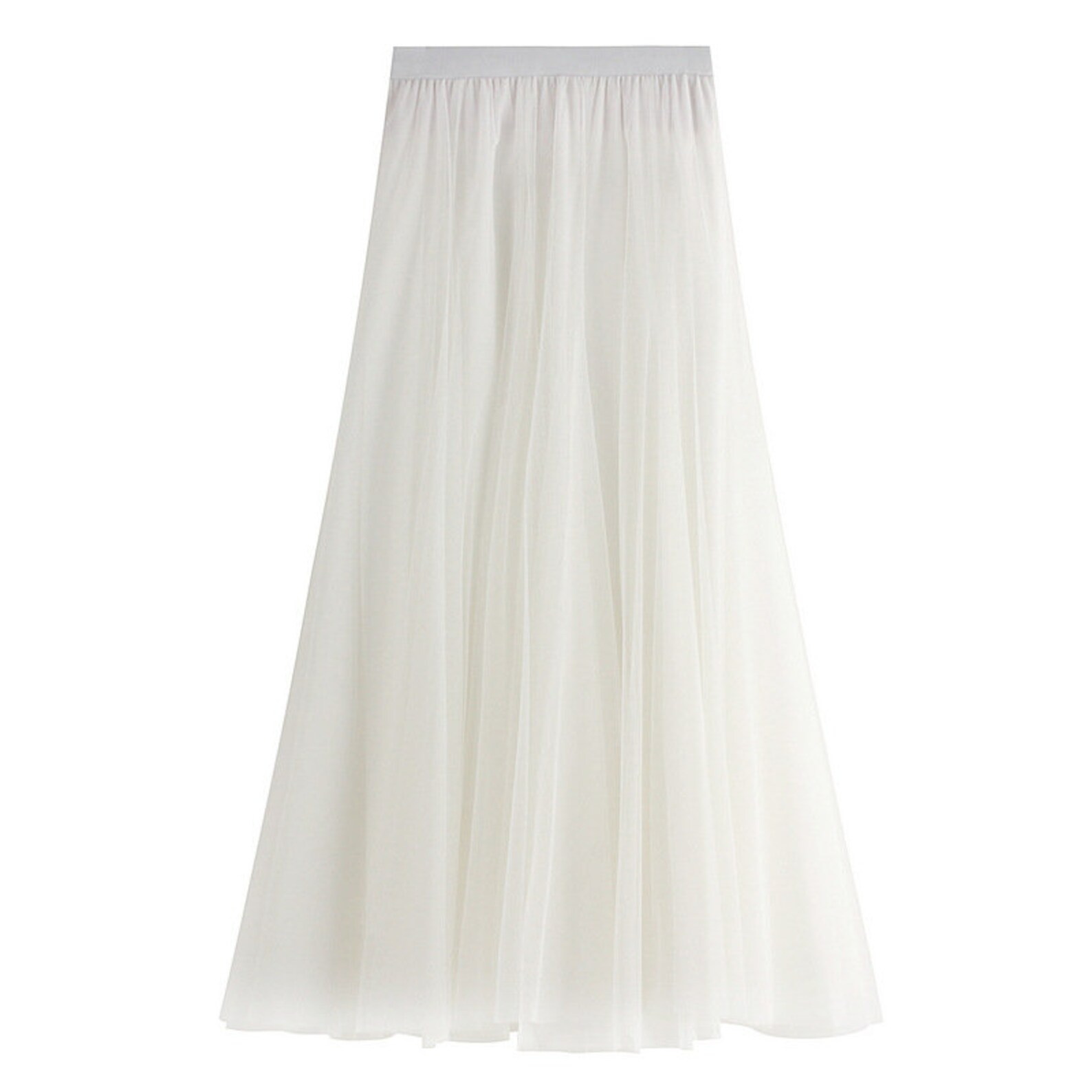 Double Layer Tulle Midi Full Skirt Fluffy Long Tulle Skirt | Etsy