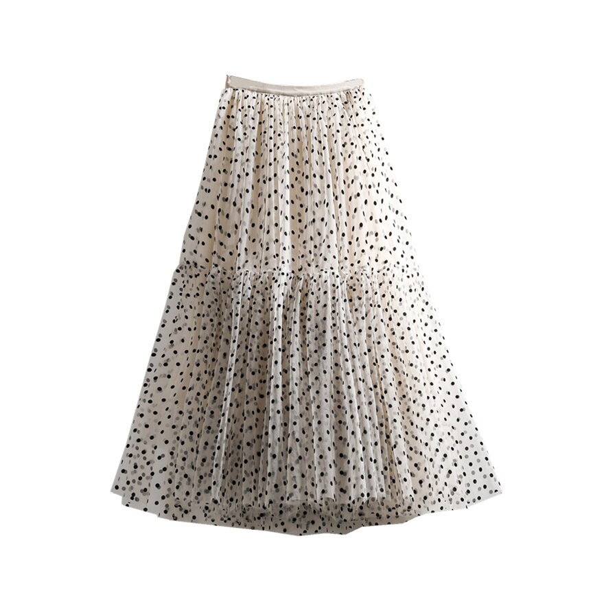 Fluffy Polka Dot Tulle Midi Full Skirt - Etsy