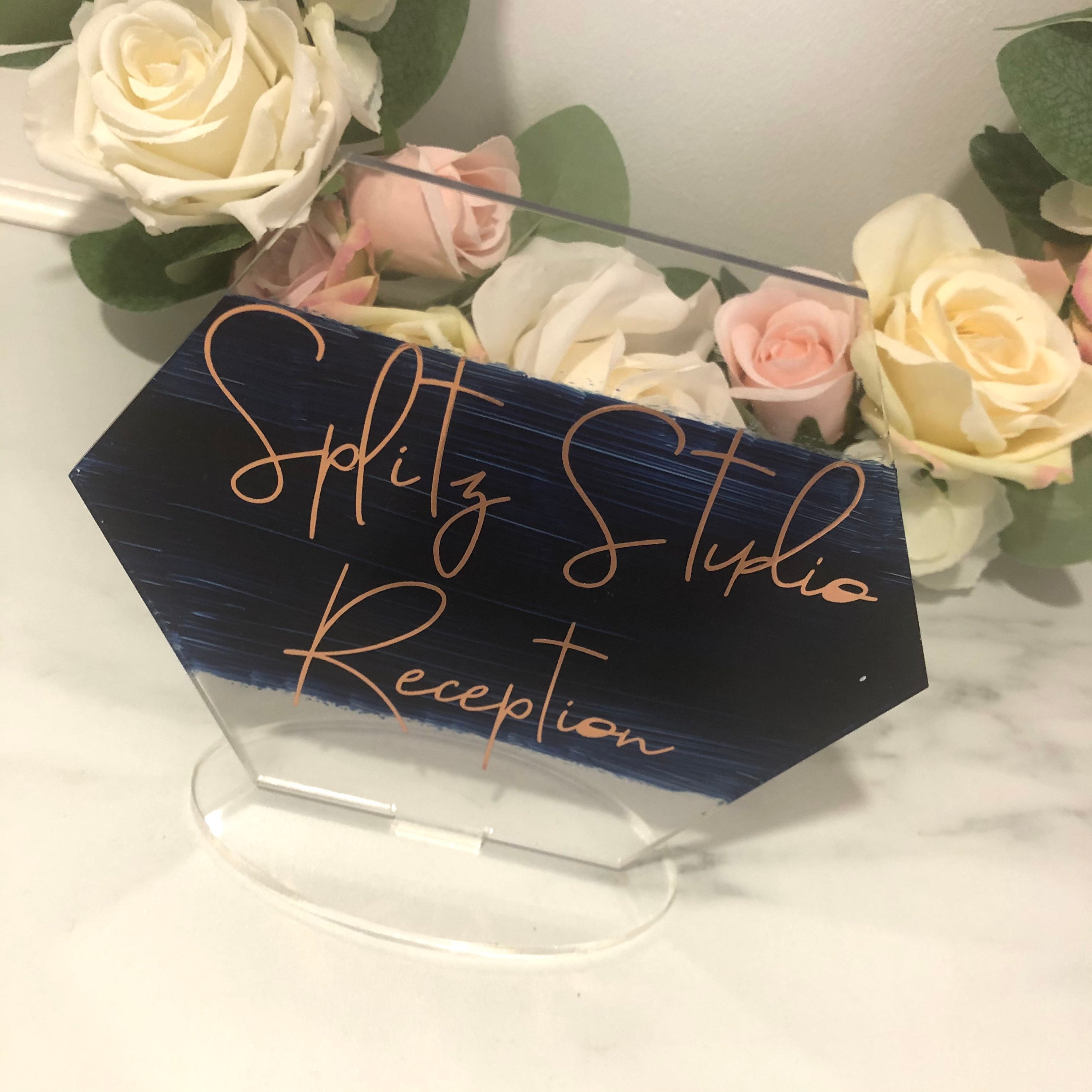 Acrylic free standing sign party sign occassion signage party Etsy