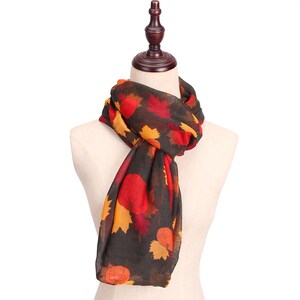Halloween scarf, Fall accessory, Women's scarf, Infinity scarf, Halloween costume, Festival scarf, Autumn wrap, Tube scarf, Scarf pumpkin image 10