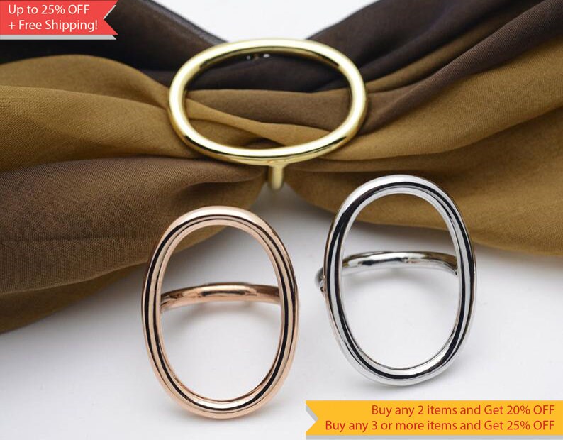 Gold Scarf Ring Gold Ring Vintage Style Ring Fashion Ring Etsy