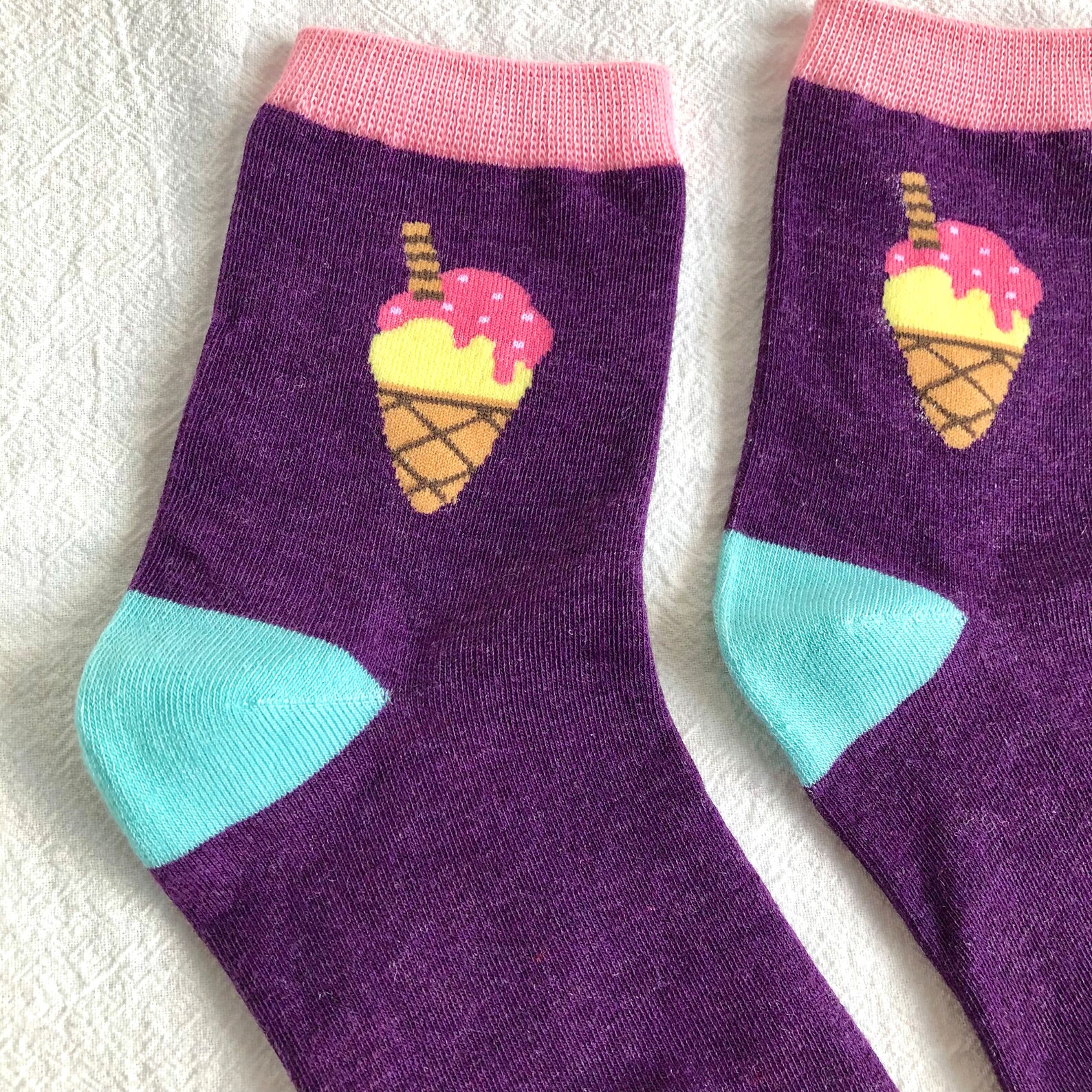 Colored Print Socks Cotton Socks Casual Socks Happy Socks Etsy