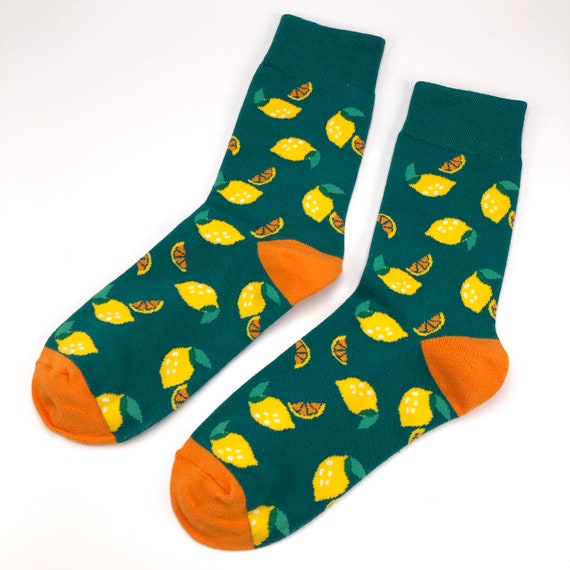Colored print socks Cotton socks Casual socks Happy socks | Etsy