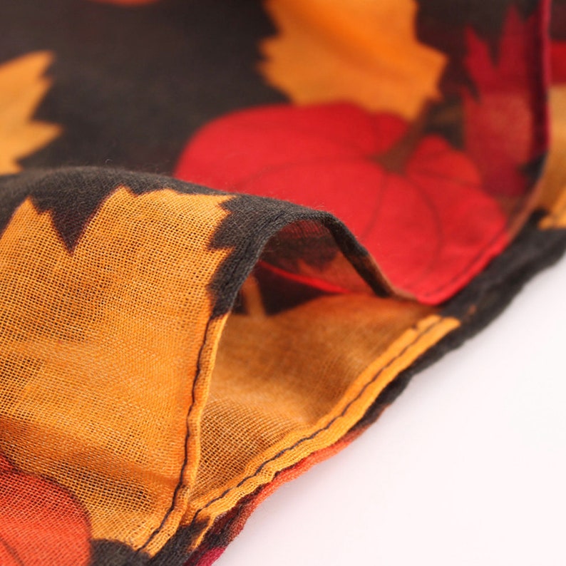 Halloween scarf, Fall accessory, Women's scarf, Infinity scarf, Halloween costume, Festival scarf, Autumn wrap, Tube scarf, Scarf pumpkin image 6