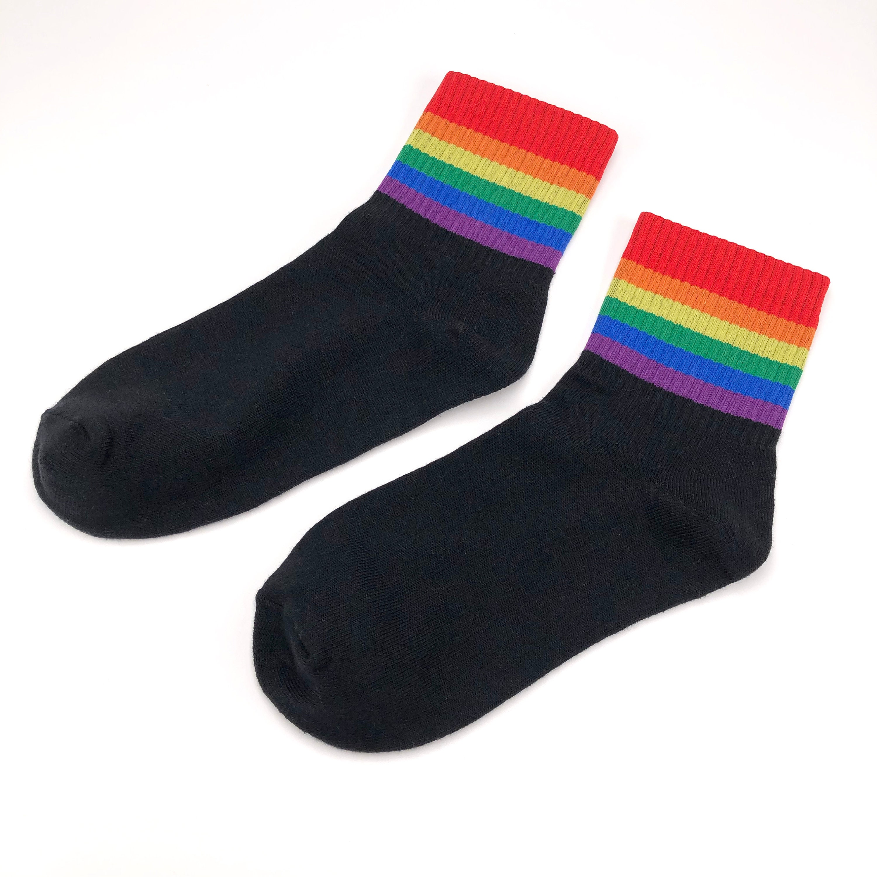 Colored socks Pride Socks Rainbow socks Cotton socks | Etsy