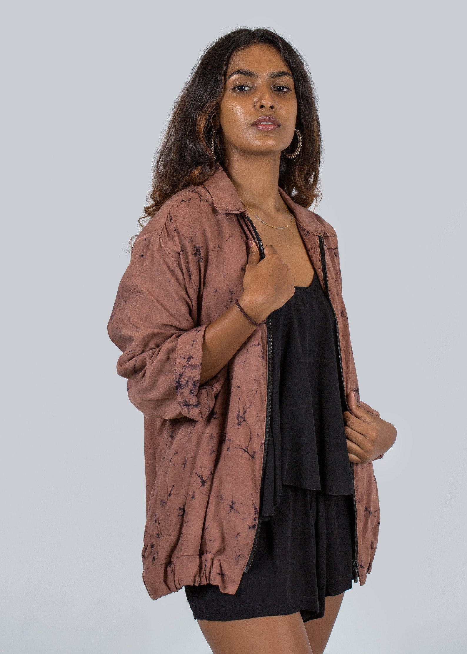 batik bomber jacket
