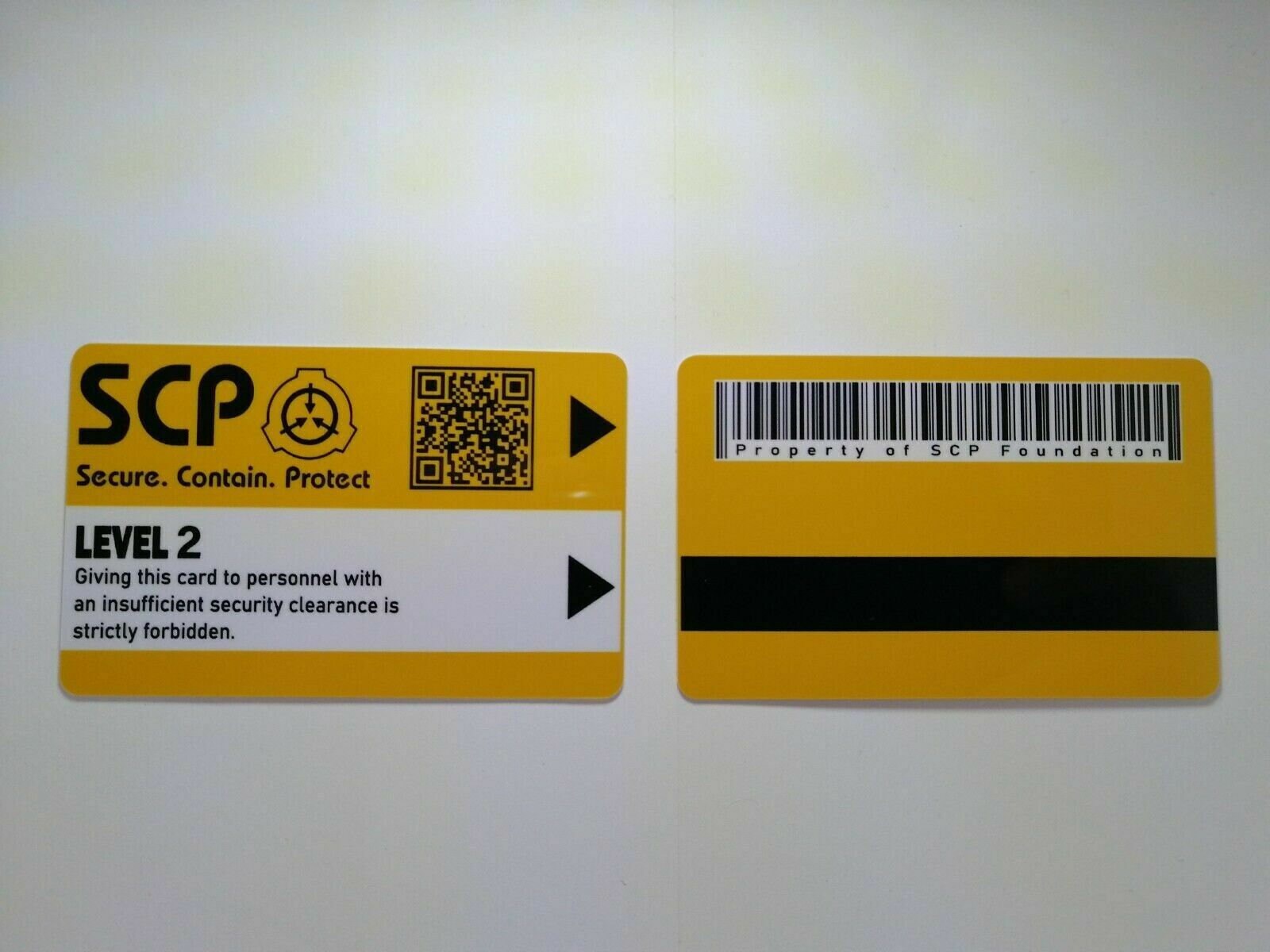 SCP Foundation Keycards 6 piezas TARJETA DE PLÁSTICO tarjeta | Etsy