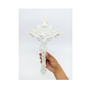 Crucifix Wooden cross 9.5&quot; height, Carved wooden cross, Crucifix catholic cross, Wooden Crucifix, Jesus Christ, Catholic cross Wood