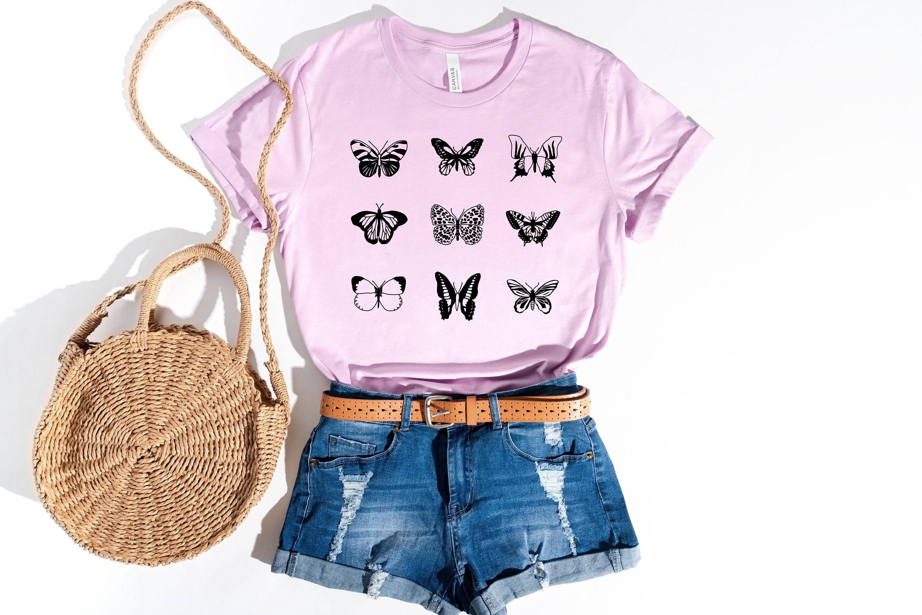 Butterfly Shirt Beautiful Butterfly Shirt Cute Butterfly Etsy