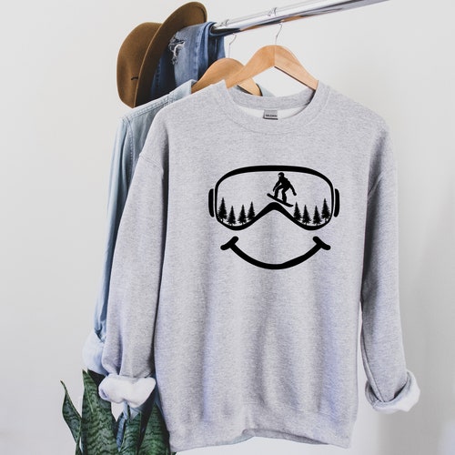 Ski Sweatshirt Ski Trip Shirt Snowboard Sweatshirt Winter Etsy