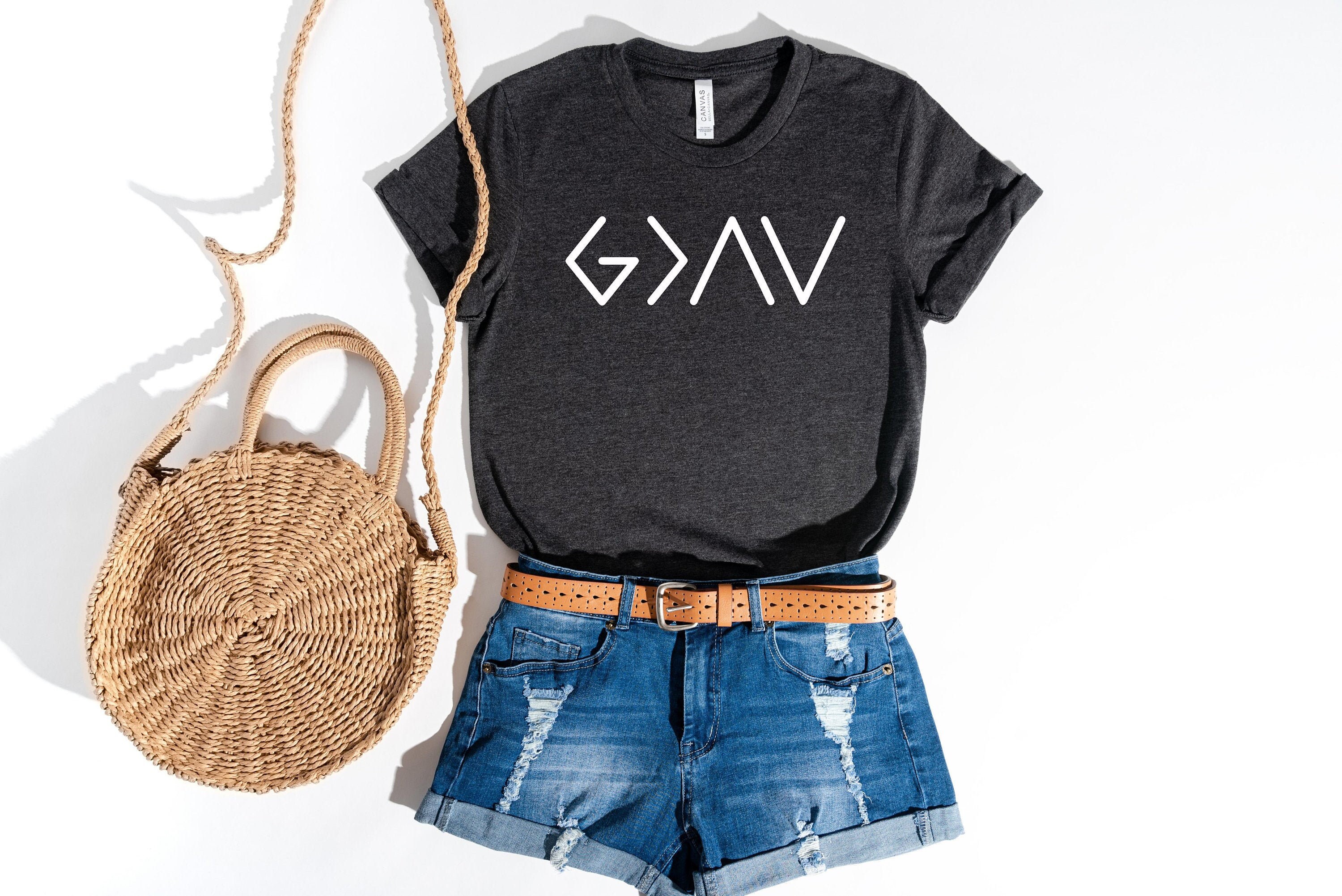 God is Greater than the Highs and Lows T-Shirt, Religious Shirt, Chri…