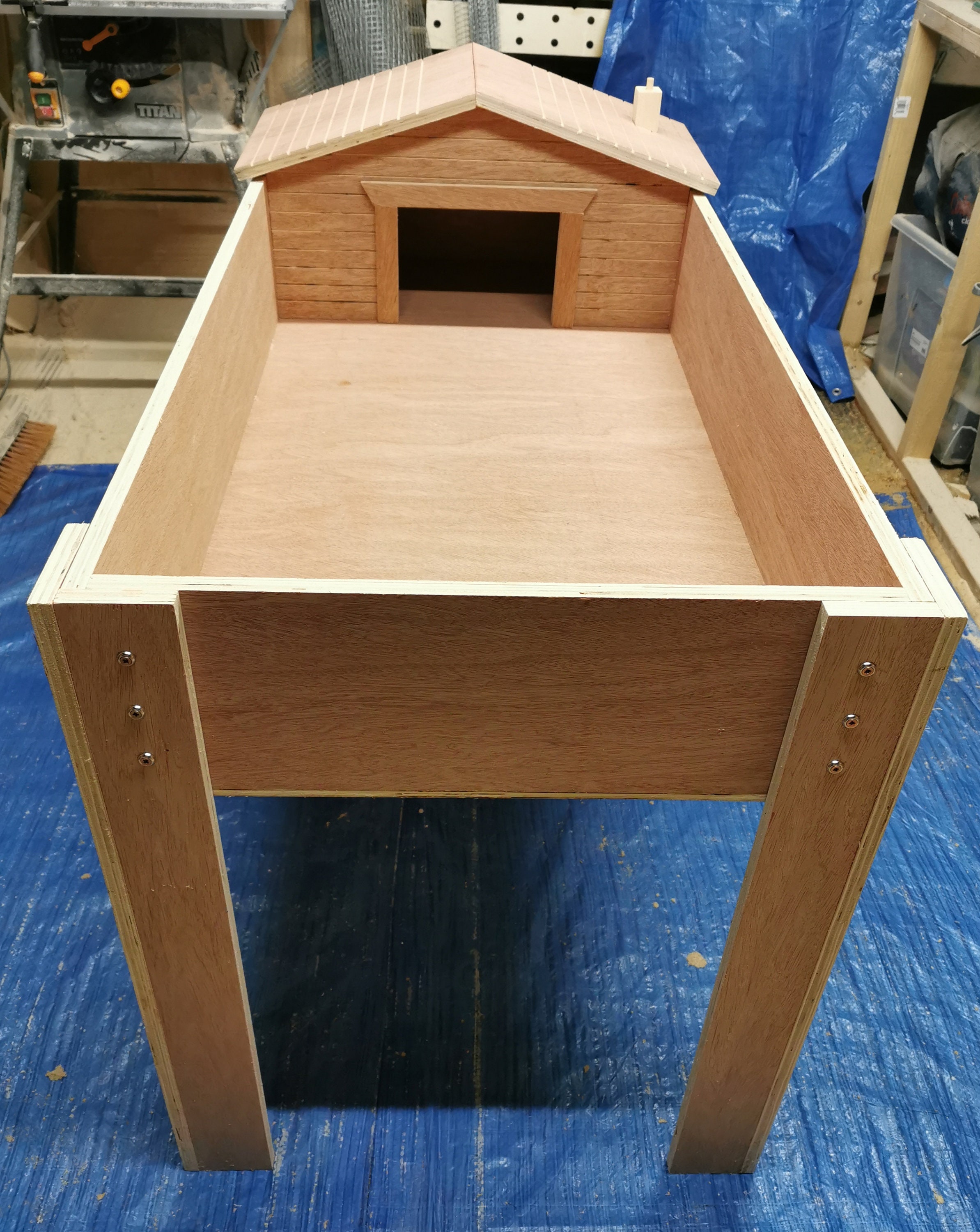 Tortoise table with house | Etsy