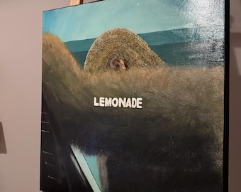 Individuell bemaltes Albumcover auf tief gespannter Leinwand (50 x 50 cm)