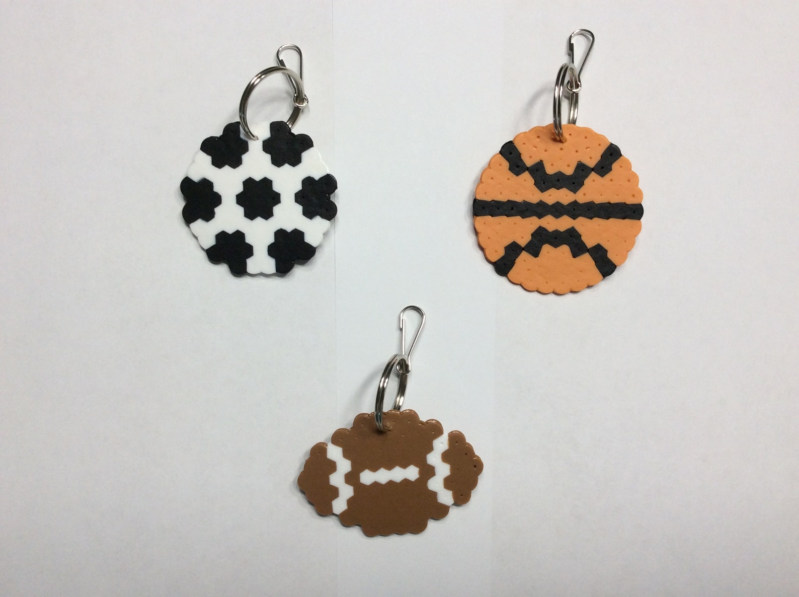 Sport Balls Perler Bead Keychain Etsy Italia
