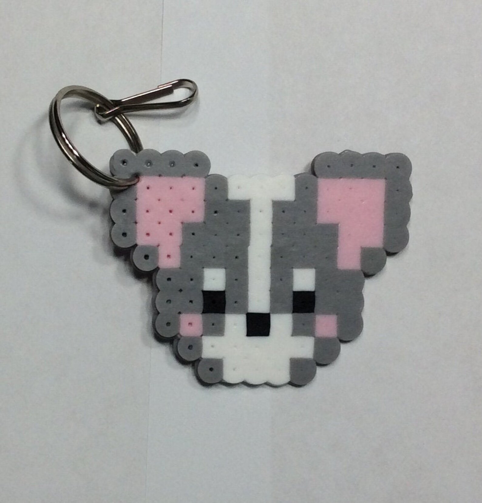 Dog Perler Bead Keychain Etsy