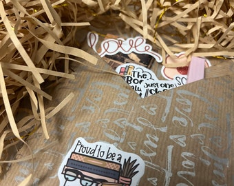 Blind Date with a Book with highlighter, stickers & bookmarkers-Gift Ideas