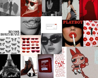 Red Black Collage Etsy Hong Kong