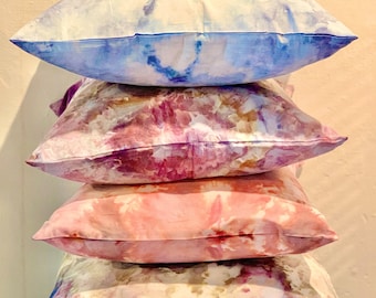 Hand-dyed Throw Pillow Cases