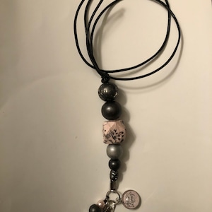 She is Strong breast cancer awareness lanyard